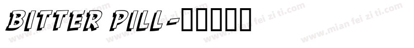 bitter pill字体转换